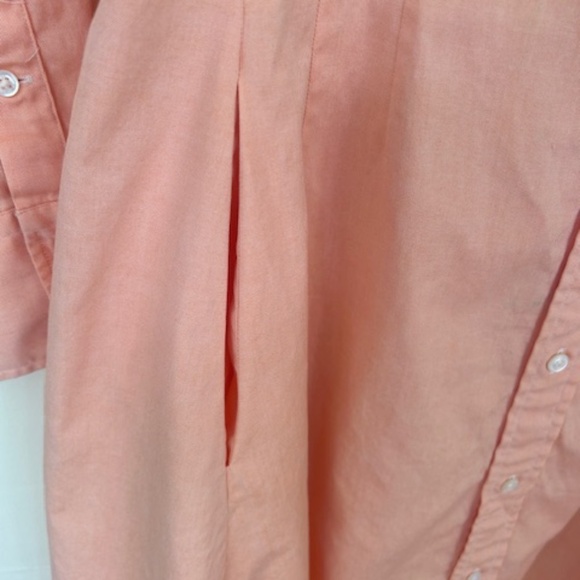 Ralph Lauren Fitted Peach Shirt Dress, Sz 10 - Picture 4 of 7